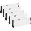 Versatile and Adjustable Drawer Dividers and Organizers - 5 Pack