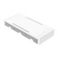 7.4cm High Desktop Monitor Stand with Drawers  White