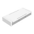 7.4cm High Desktop Monitor Stand with Drawers  White