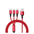 LDNIO 3-IN-1 FAST CHARGE & SYNC - RED