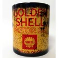 Messy oil can Coffee mug Golden Shell White