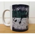 Messy oil can Coffee mug Land Rover White