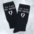 Custom printed Afrikaans wedding socks