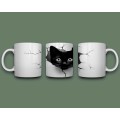 3D black cat mug 11