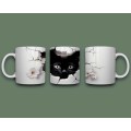 3D black cat mug 12