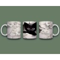 3D black cat mug 2