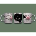 3D black cat mug 4