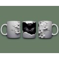 3D black cat mug 9