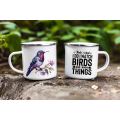 Bird watcher enamel mug 14
