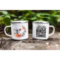 Bird watcher enamel mug 3