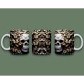 Skull and butterflies coffee mug 5