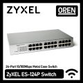 Zyxel ES-124P 24-port Desktop Ethernet Switch Unmanaged