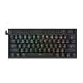 Redragon Noctis 61Key Red Switch Rgb Low Profile Gaming Mechanical Keyboard - Black