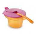 Tommee Tippee Explora Cool & Mash Bowl Orange with Pink Lid