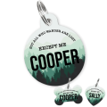Personalised Pet ID Tag-Green Forrest