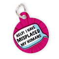 Personalised Pet ID Tag-Funny Pink