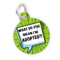 Personalised Pet ID Tag-Funny Lime Green