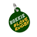Personalised Pet ID Tag-Love Rugby