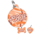 Personalised Pet ID Tag- Peach Fuzz 1