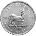 2023 South African Krugerrand One Ounce Silver Bullion Coin with Plastic Capsule