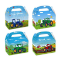 Party Favor Boxes - Tractor Farming Theme - 12 Boxes