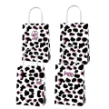 Party Favor Bags with Handles - Pink Cow Farm Theme - 12 Bags