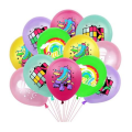 Retro Neon Themed Latex Balloon Set - 12 Balloons