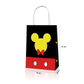 Party Favor Bags with Handles - Mouse Theme - 12 Bags