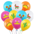 Bright Llama Mexican Themed Latex Balloon Set - 20 Balloons