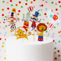 Circus Themed Cupcake Toppers (24 Toppers)