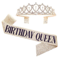 Birthday Queen Adult Sash and Crown Party Set
