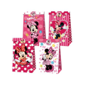 Party Favor Bags with Stickers - Minnie Mouse Theme - 12 Bags