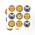 Party Favor Bags with Stickers - African / Zebra / Leopard Theme (12 Bags)