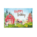 Small Kids Birthday Party Table and Photography Backdrop (Baby Farm Barn)