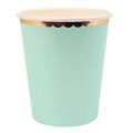 Green Pastel Paper Cups (8 Cups)