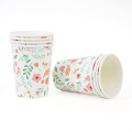 Flower Themed Paper Cups (Set of 8)