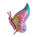 Pink Patterned Butterfly Foil Balloon