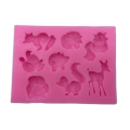 Silicone Forest Animals Fondant Mould