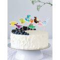 Bright Colored Dinosaur Cupcake Toppers (9 Toppers)