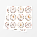 Party Favor Bags with Stickers - Woodland Animal Theme (12 Bags)