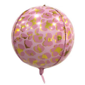 Pink Leopard Orb Foil Balloon