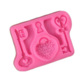 Silicone Lock and Key Fondant Mould