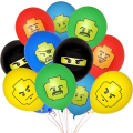 Lego Themed Latex Balloon Set - 18 Balloons