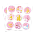 Party Favor Bags with Stickers - Princess Castle Theme (12 Bags)
