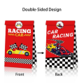 Party Favor Bags with Stickers - Racing Car Theme - 12 Bags