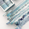Washi Tape Box Set of 8 (Blue Whale)