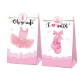 Party Favor Bags with Stickers - Ballet Theme (12 Bags)