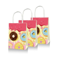 Party Favor Bags with Handles - Donut Candy Theme - 12 Bags