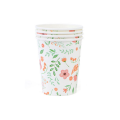 Flower Themed Paper Cups (Set of 8)