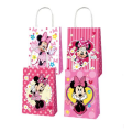 Party Favor Bags with Handles - Minnie Mouse Theme - 12 Bags